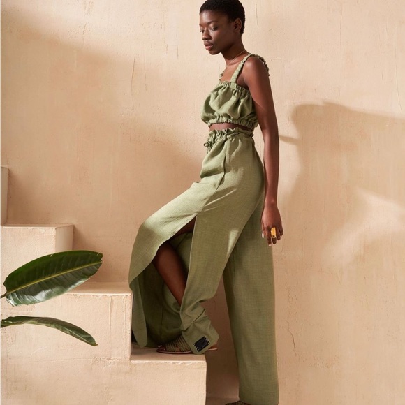 Lien summer set in deep olive color 🫒 - Picture 3 of 3